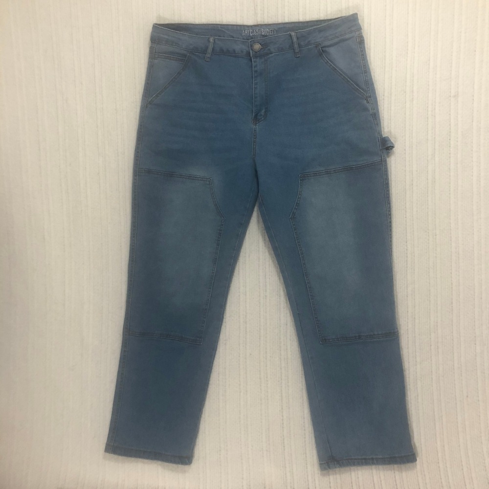 Articles Society‎ Carpenter Jeans Double Knee Denim Blue Workwear Pants 36W 30L